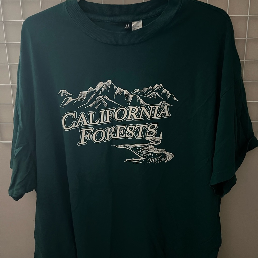 H&M Forest Green oversized T-Shirt